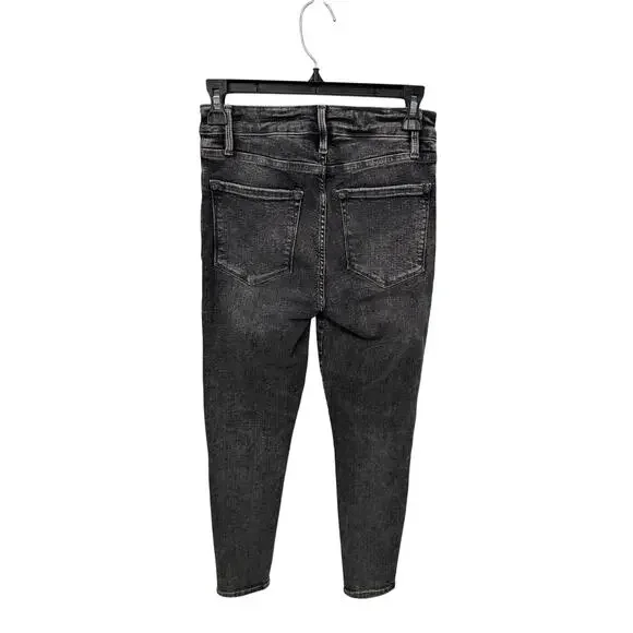 FRAME DENIM New Le One High Waist Gray Washed Crop Skinny Jeans // 1 - Picture 7 of 9